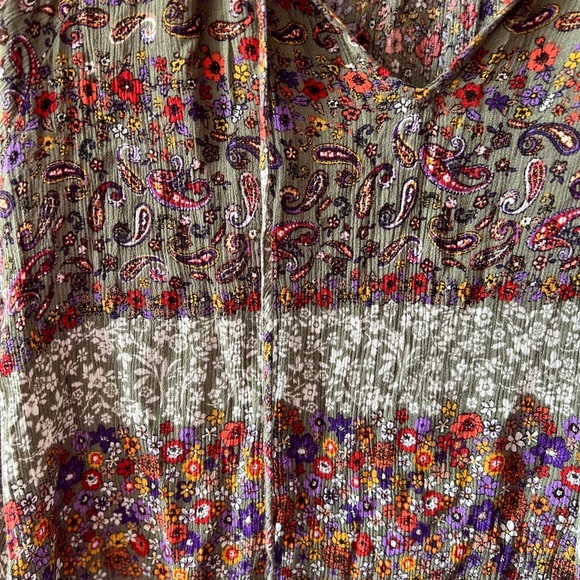 Everleigh Multicolor Bohemian Blouse S - Picture 5 of 8